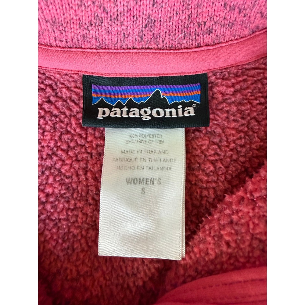 Patagonia Better Sweater Womens Small Pink 1/4 Zip Fleece Pullover Young Life - Picture 8 of 13